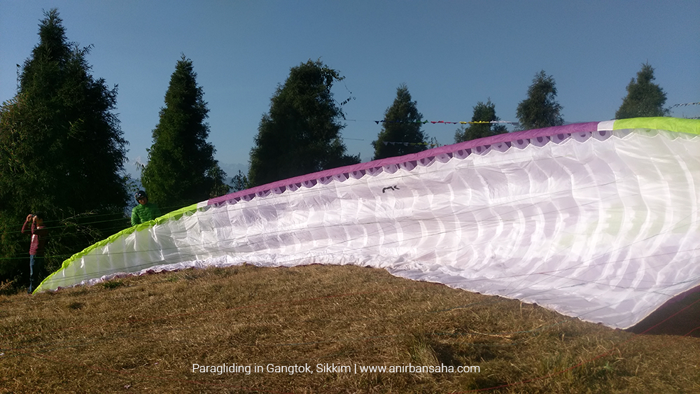 paragliding in gangtok