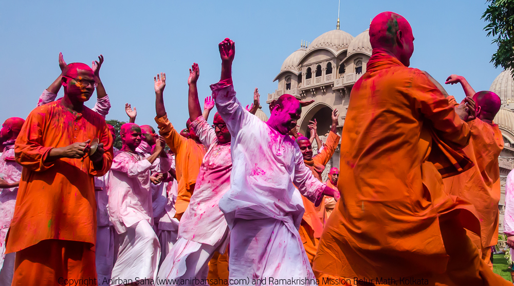 holi in ramakrishna mission