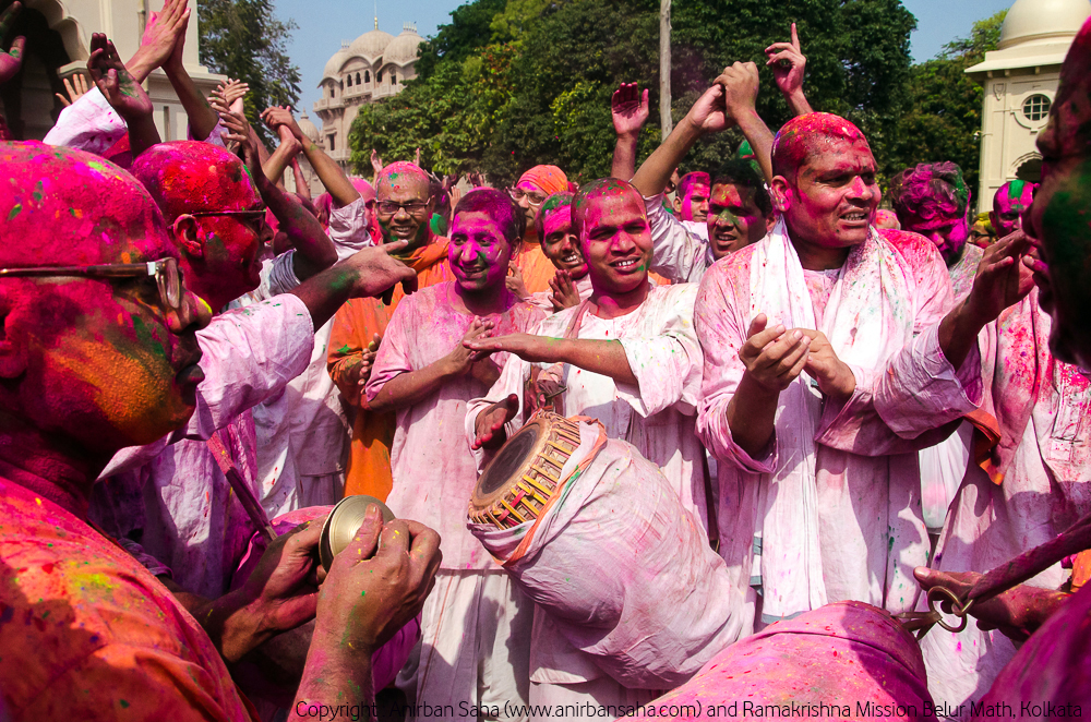 holi in ramakrishna mission