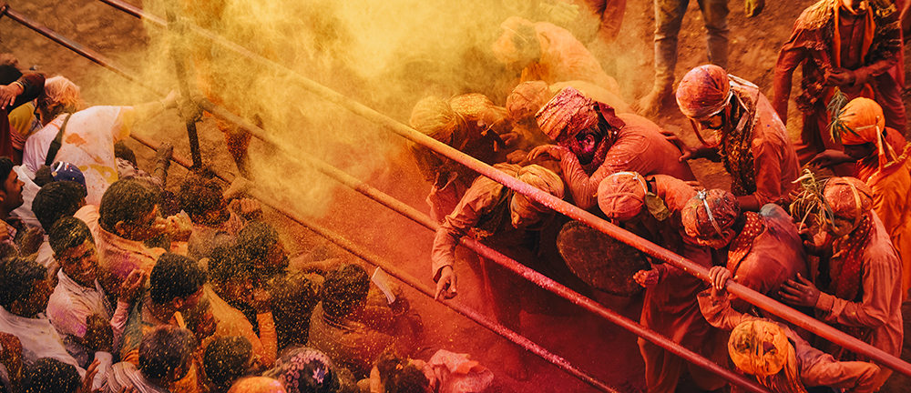 holi in vrindavan