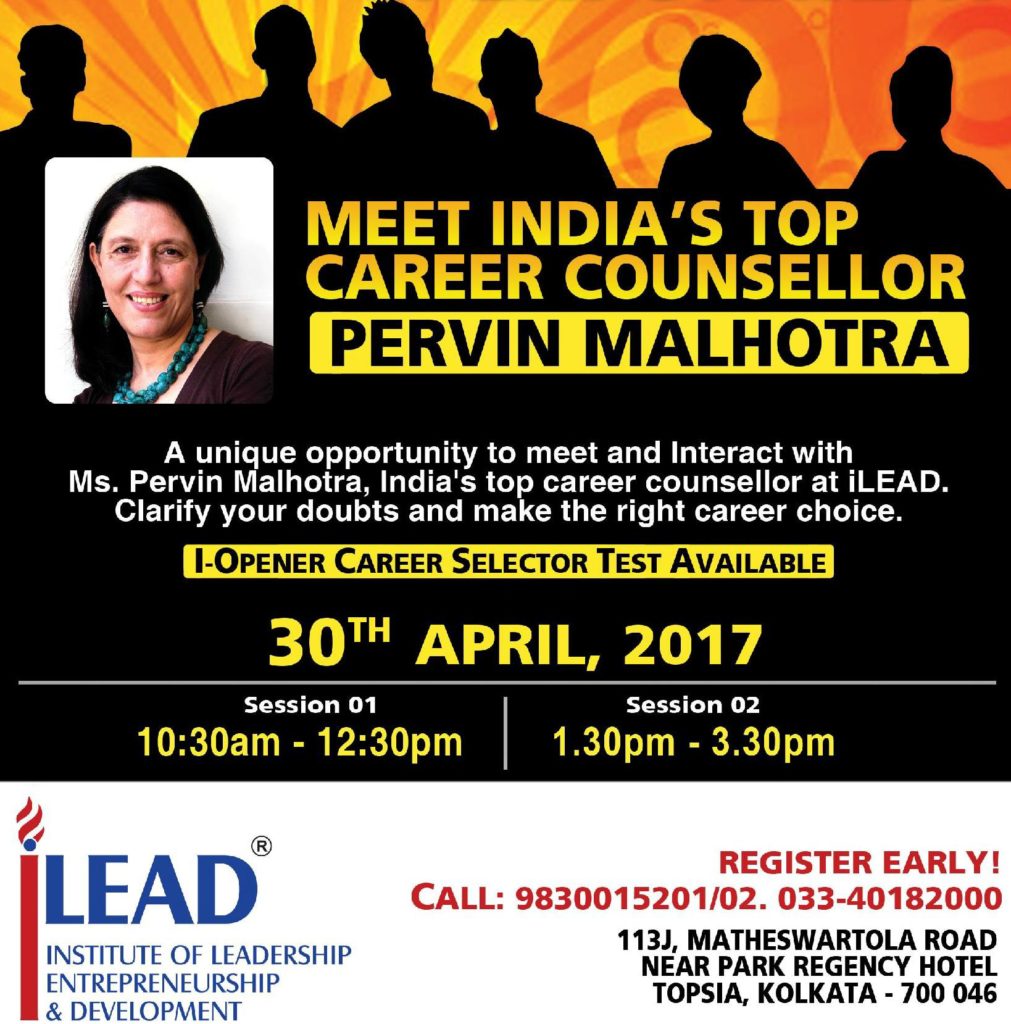 ilead, career, pervin malhotra, kolkata bloggers, kolkata, 