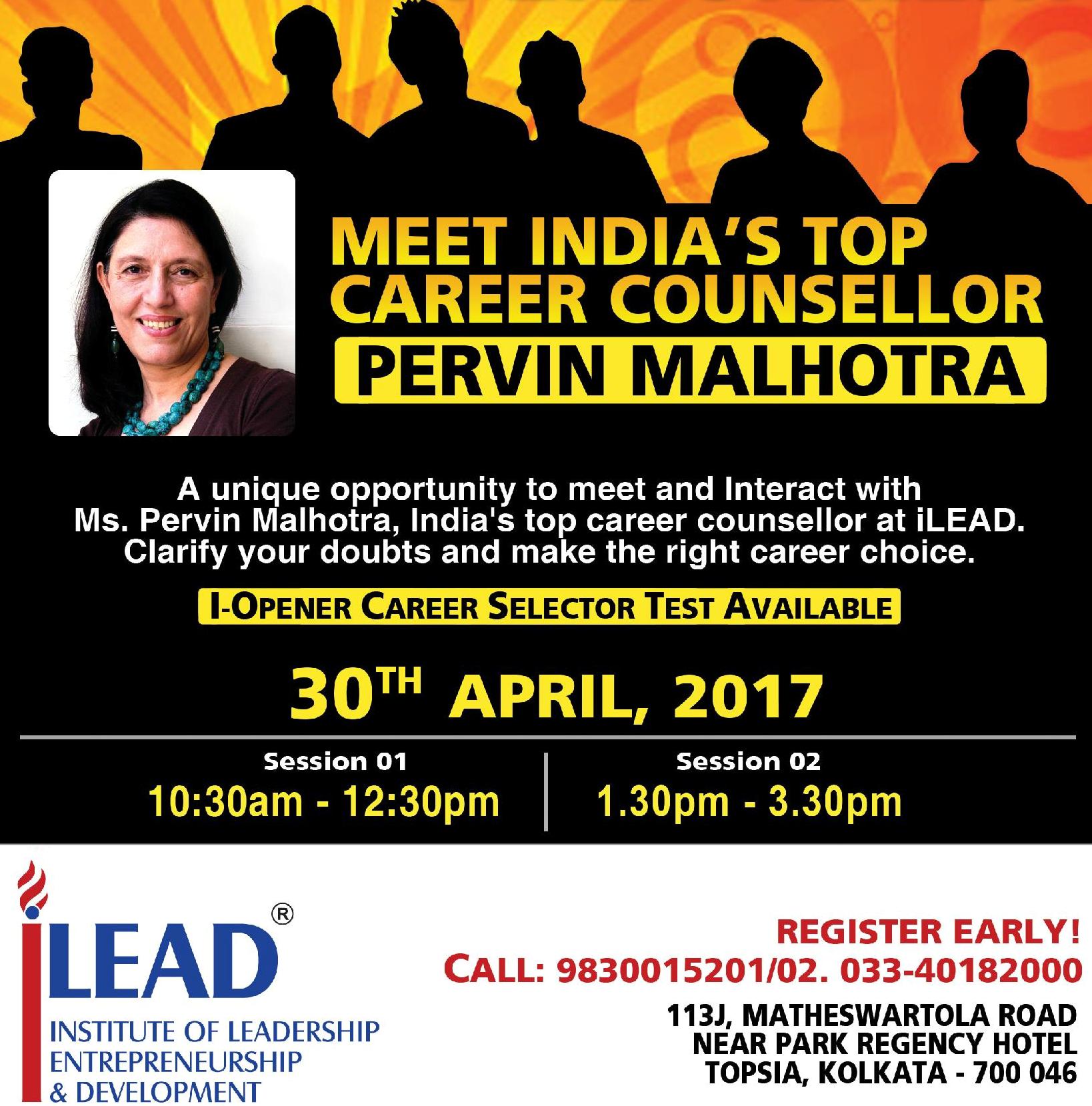 ilead, career, pervin malhotra, kolkata bloggers, kolkata,