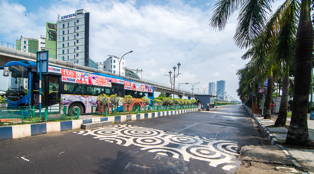 kolkata street art, rajarhat zebra crossing