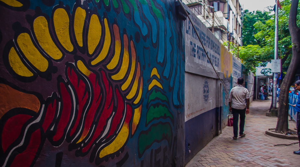 kolkata street art, kolkata street art festival, kolkata graffiti