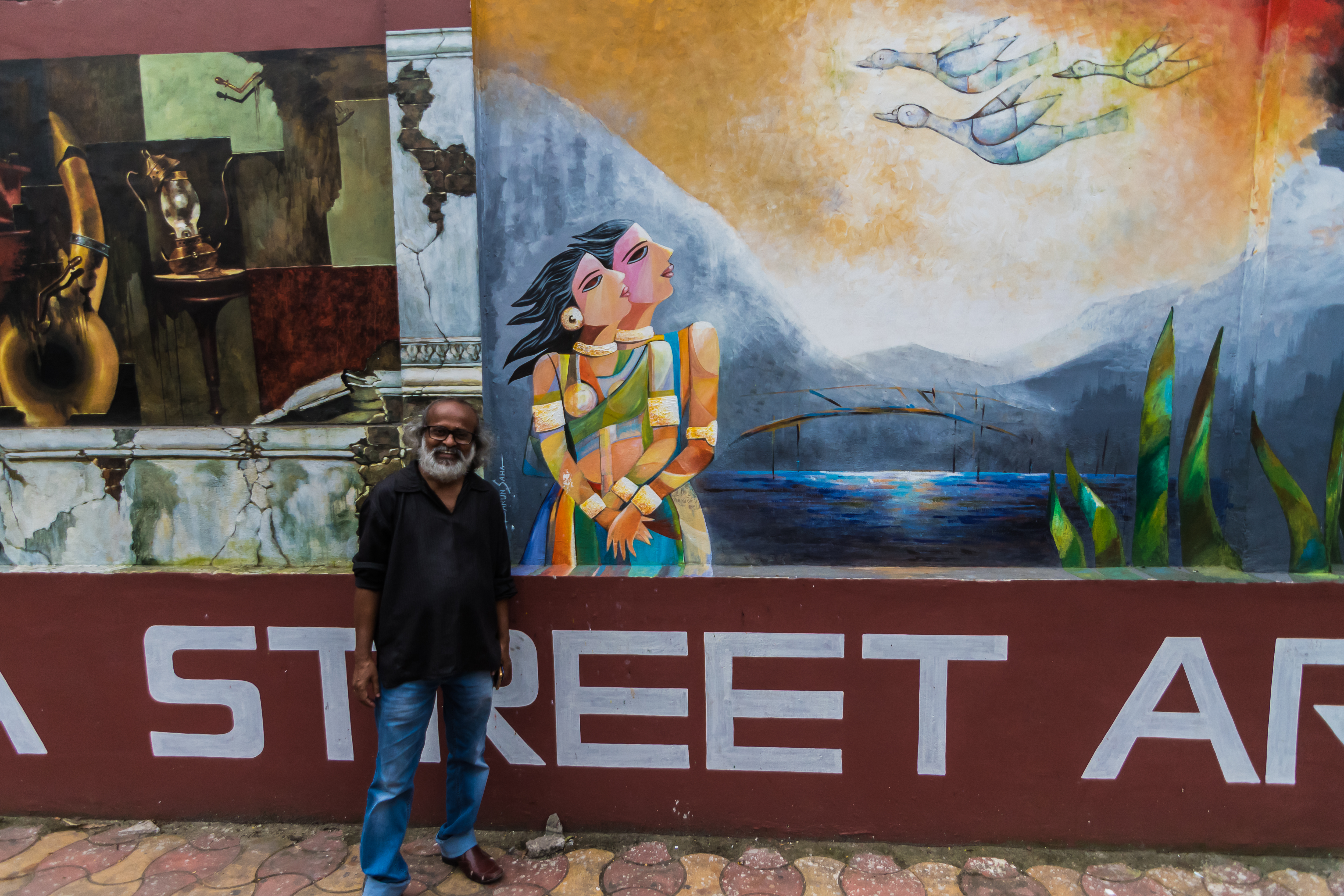 Kolkata Street Art Festival, Barun Saha artist