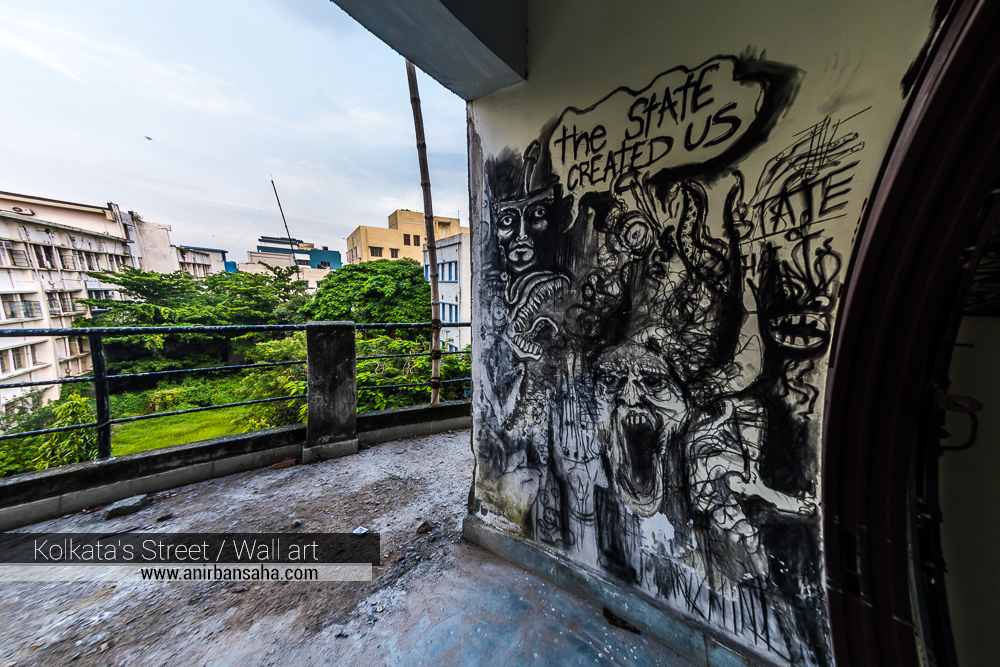 jadavpur grafitti, jadavpur wall painting, jadavpur university