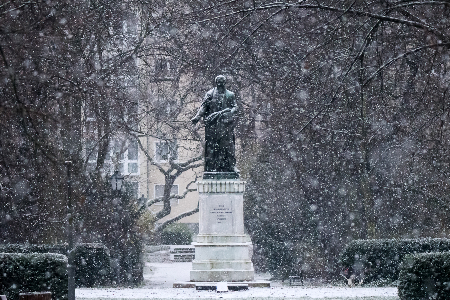 snow in Magdeburg