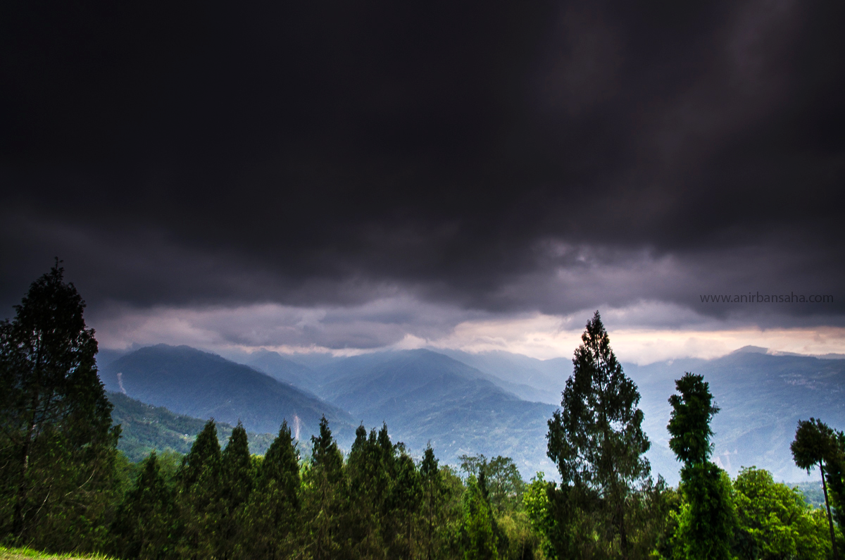 dark clouds, sikkim