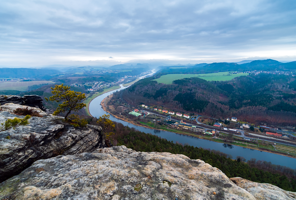 The view from the top of Lilienstein.